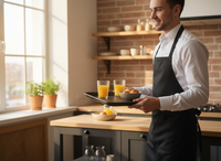 TACA KUCHENNA KELNERSKA CZARNA ANTYPOŚLIZGOWA DO SERWOWANIA 45,5×35,5×2 CM