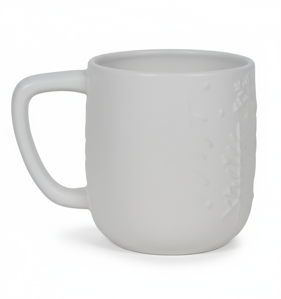 KUBEK 300 ML ZIMOWY ŚWIĄTECZNY DECO, BEŻ DO GORĄCYCH NAPOJÓW ZMYWARKA