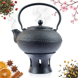 ZAPARZACZ ŻELIWNY CZAJNIK 1,5 L ZESTAW PODGRZEWACZ