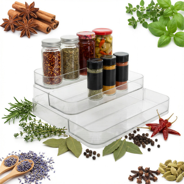 STOJAK ORGANIZER SŁOIKÓW PÓŁKA NA PRZYPRAWY PRZYPRAWNIK NA PRZYPRAWY