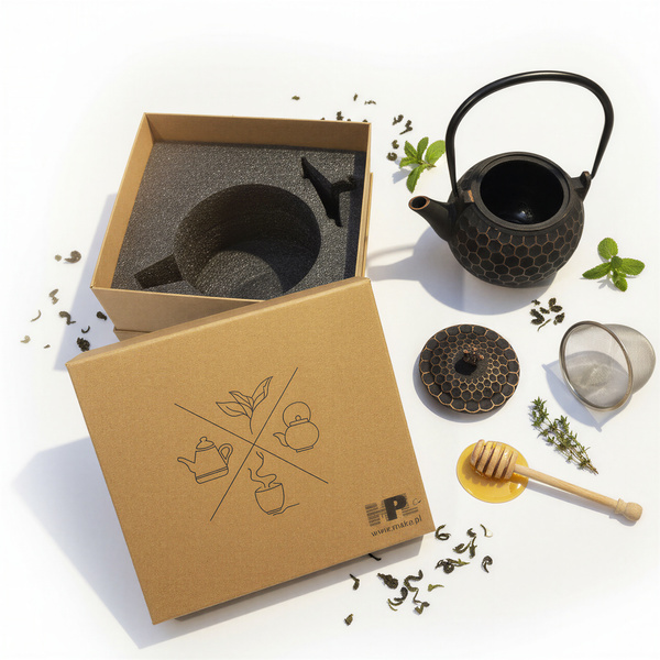 CZAJNIK ŻELIWNY IMBRYK PSZCZÓŁKA 1,2L ZAPARZACZ DO HERBATY I ZIÓŁ ŻELIWO