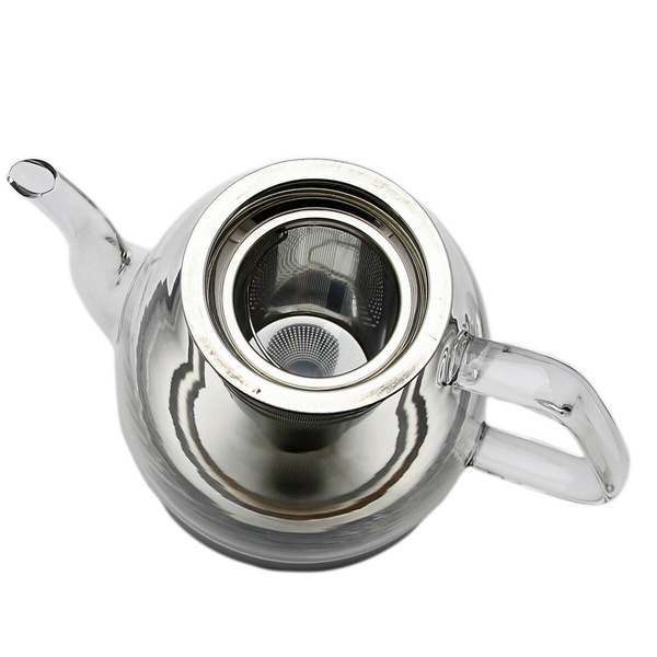 ZAPARZACZ CZAJNIK DZBANEK SZKLNAY INDUKCJA 1,2L DO KAWY HERBATY ZIÓŁ