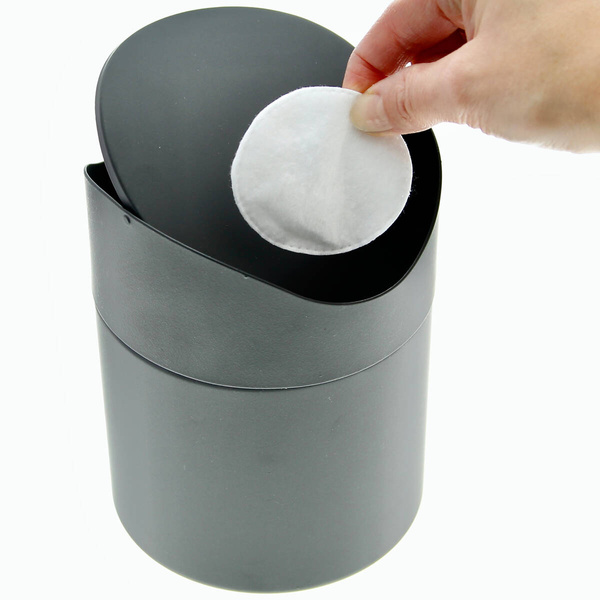 KOSZ ŁAZIENKOWY MINI ŚMIETNIK CZARNY STOŁOWY RESTAURACJA ŚMIETNICZEK