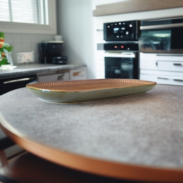 PÓŁMISEK SALATERKA TALERZ DO SUSHI SAŁATKOWY PROSTOKĄTNY CERAMICZNY 30 cm