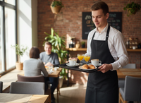 TACA KELNERSKA KUCHENNA CZARNA ANTYPOŚLIZGOWA Z TWORZYWA 41,5×30,5×2 CM