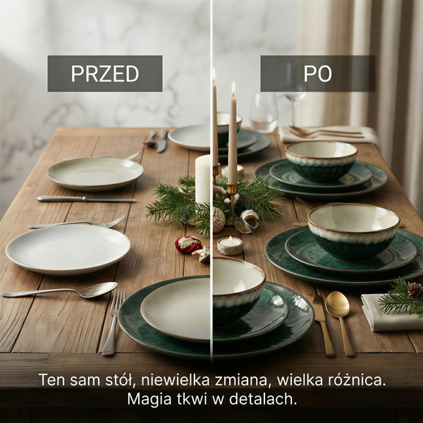 SERWIS OBIADOWY KOMPLET TALERZY 18EL. ZASTAWA OBIADOWA ZESTAW NA 6 OSÓB