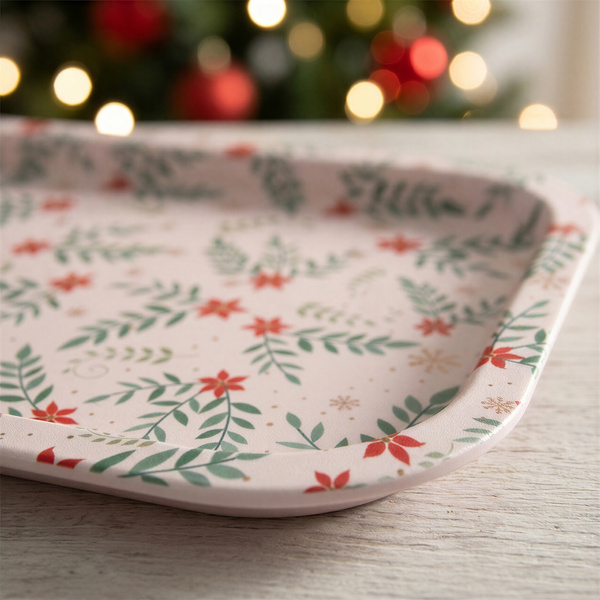 TACA KUCHENNA DEKORACJA STOŁU PROSTOKĄTNA DO SERWOWANIA NOSZENIA 21x14x2