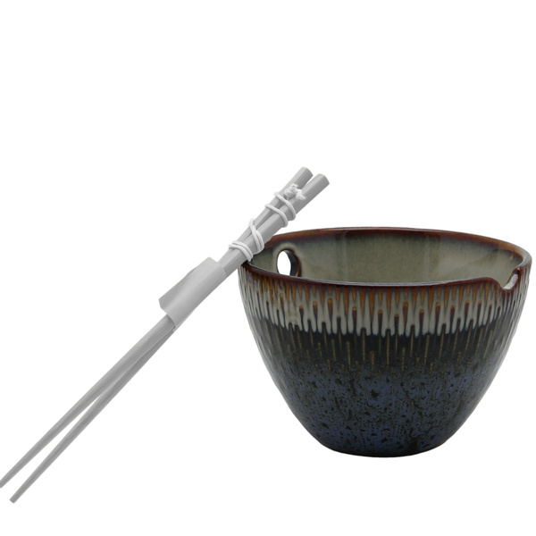 MISECZKA CERAMICZNA TALERZ GŁĘBOKI 0,7L DO RAMENU MAKARONU ZUPY OMBRES