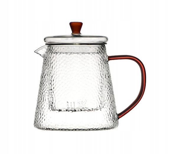 Żaroodporny szklany ZESTAW JACK zaparzacz + 2 szklanki BURSZTYN