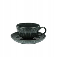 Ceramiczna filiżanka ze spodkiem linia MOSAIQUE OLIVE 250ml