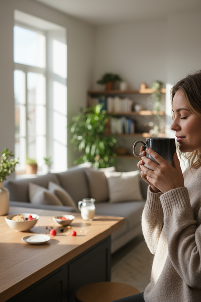 KUBEK CERAMIKA 400 ML ELEGANCKI I FUNKCJONALNY LUNA LINE