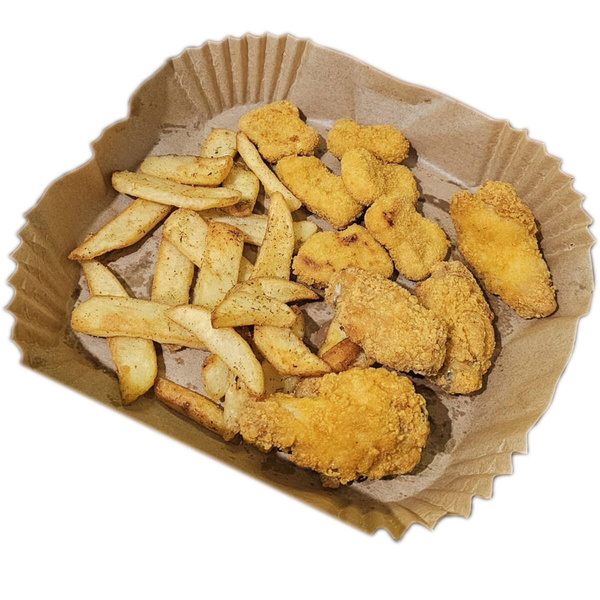 WKŁADKI DO PIECZENIA W FRYTKOWNICY BEZTŁUSZCZOWEJ PAPIEROWE FOREMKI 50 SZT