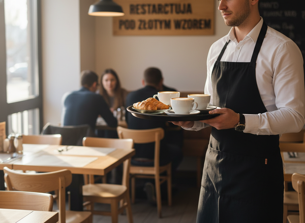 TACA KUCHENNA KELNERSKA ANTYPOŚLIZGOWA TWORZYWO CZARNA Z WZOREM 41CM