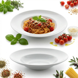 TALERZE DO MAKARONU x2 TALERZ GŁĘBOKIE DUŻE 27.5cm