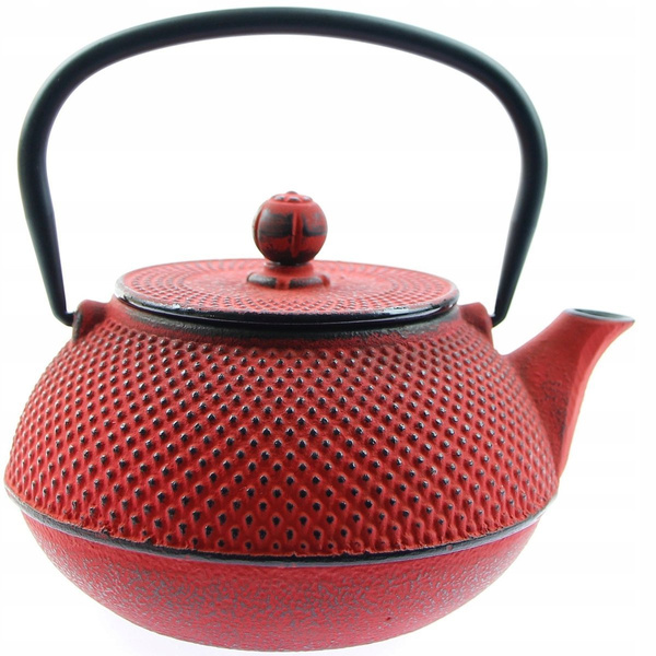 ZAPARZACZ CZAJNIK ŻELIWNY 0,8L ZESTAW PODGRZEWACZ