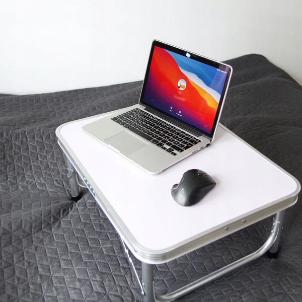 STOLIK DO ŁÓŻKA SKŁADANY ŚNIADANIOWY POD LAPTOPA NA NÓŻKACH TURYSTYCZNY