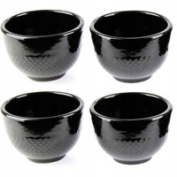 CZARKI ŻELIWNE 4 SZT ZESTAW ŻELIWNY DO HERBATY