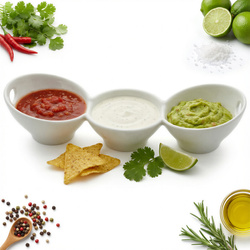 MISECZKI POJEMNIKI DO SOSU DIPÓW PORCELANOWE