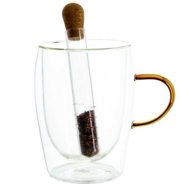 ZAPARZACZ SZKLANY DO PARZENIA HERBATY ZIÓŁ SITKO DO SUSZONYCH OWOCÓW