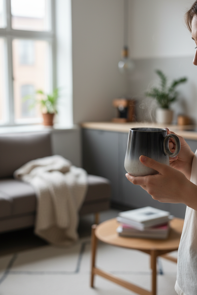 KUBEK CERAMIKA 400 ML ELEGANCKI I FUNKCJONALNY LUNA LINE