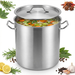 GARNEK STAL NIERDZEWNA 32,5 cm GAR 26L DO GASTRO Z POKRYWKA METALOWA