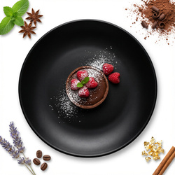 TALERZ DESEROWY ŚNIADANIOWY 20 cm  BLACK LONDON