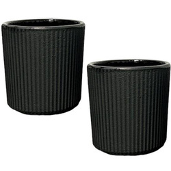 CZARKI CZARNE ŻELIWNE FILIŻANKI 2 SZT ZESTAW ŻELIWNY DO HERBATY ZIÓŁ 100ml