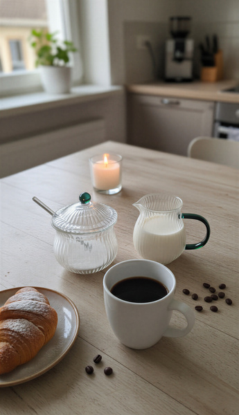 MLECZNIK CUKIERNICZKA ZESTAW CUKIERNICA POJEMNIK NA CUKIER DZBANUSZEK MLEKO