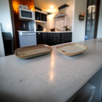 PÓŁMISEK SALATERKA PATERA TALERZ SAŁATKOWY PROSTOKĄTNY CERAMICZNY 20 cm