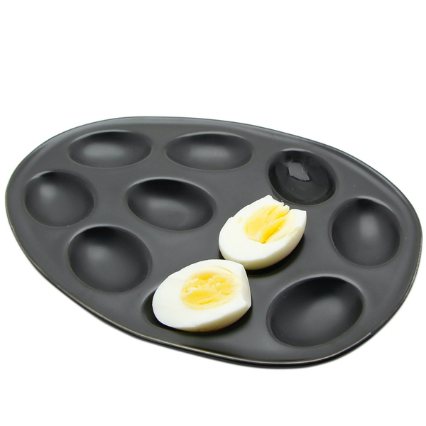 TALERZ NA JAJKA PORCELANOWY PÓŁMISEK DO JAJ