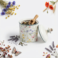 POJEMNIK ceramiczny SŁOIK do przechowywania PANI KWIATEK 750 ml