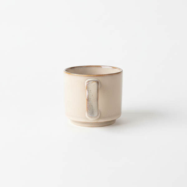 KUBKI DO KAWY HERBATY KUBEK ZESTAW 6 SZT BEŻOWO SZARE 350 ML Ø 9,5 CM