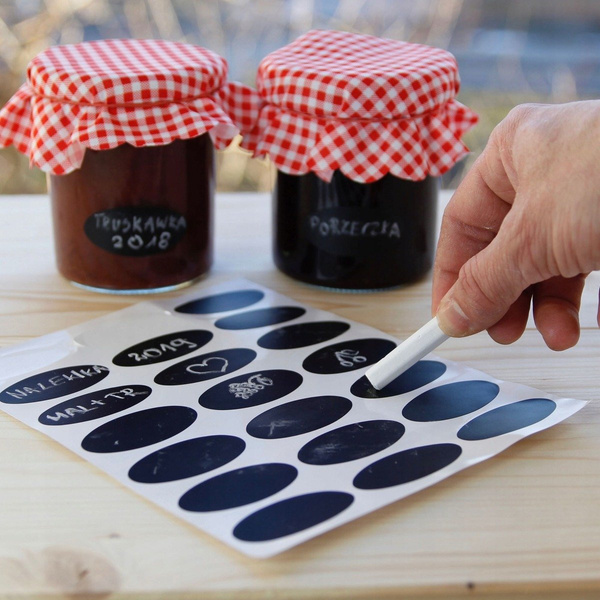 ETYKIETA NAKLEJKA KREDOWA NA PRZETWORY SŁOIKI 42sz