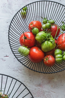 KOSZYK na owoce warzywa METALOWY druciany 26,5 cm okrągły CZARNY misa LOFT