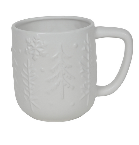 KUBEK 300 ML ZIMOWY ŚWIĄTECZNY DECO, BEŻ DO GORĄCYCH NAPOJÓW ZMYWARKA