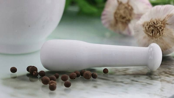 MOŹDZIERZ KUCHENNY ZESTAW Z TŁUCZKIEM PORCELANOWY