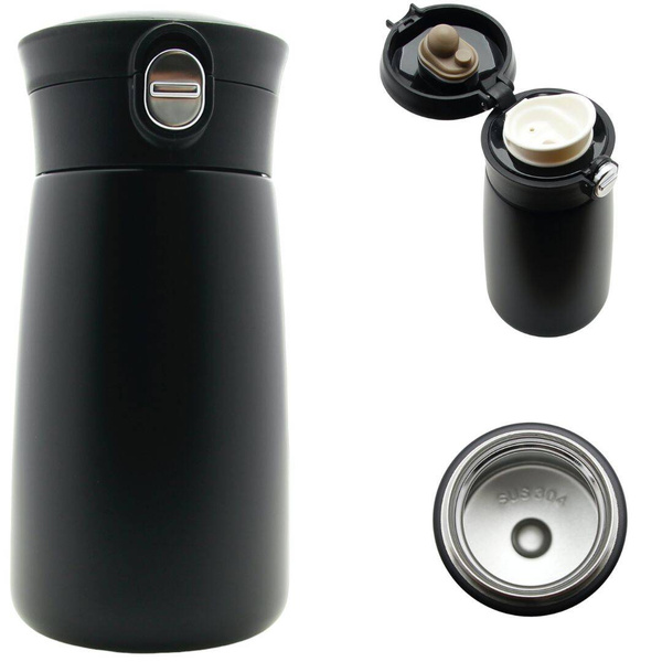 TERMOS KUBEK TERMICZNY PODRÓŻNY STALOWY 300ml BUTELKA DO WODY CIEPŁEJ MLEKA