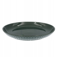 Ceramiczny TALERZ obiadowy DUŻY płytki 26cm linia MOSAIQUE OLIVE bez wzoru