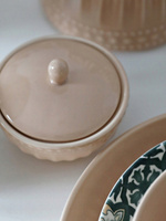 Ceramiczna CUKIERNICZKA linia MOSAIQUE BEIGE cukiernica 220ml