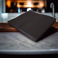 SERWETKI PAPIEROWE CZARNE SERWETKA KWADRAT ZESTAW 20 SZTUK 16,5X 16,5 CM