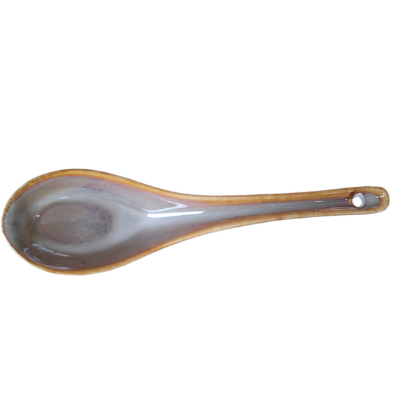 ŁYŻKA CERAMICZNA DO ZUPY RAMEN 16 cm KOLOROWA ŁYŻKA OBIADOWA OMBRES