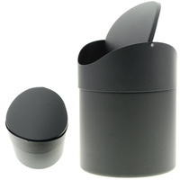 KOSZ ŁAZIENKOWY MINI ŚMIETNIK CZARNY STOŁOWY RESTAURACJA ŚMIETNICZEK