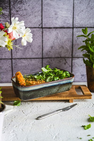 CERAMICZNA FORMA DO PIECZENIA CHLEBA ZAPIEKANIA W PIEKARNKIU OMBRES 26 cm