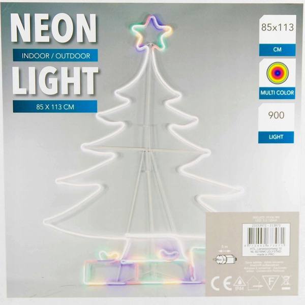 CHOINKA NEON LED DEKORACJA ZIMOWA NEON 230V