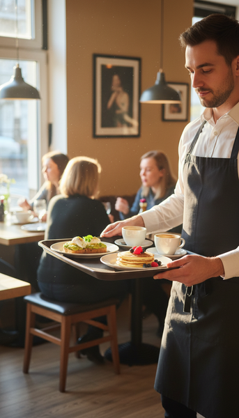 TACA KUCHENNA KELNERSKA ANTYPOŚLIZGOWA BRĄZOWA PROSTOKĄTNA 45,5×35,5×2 cm