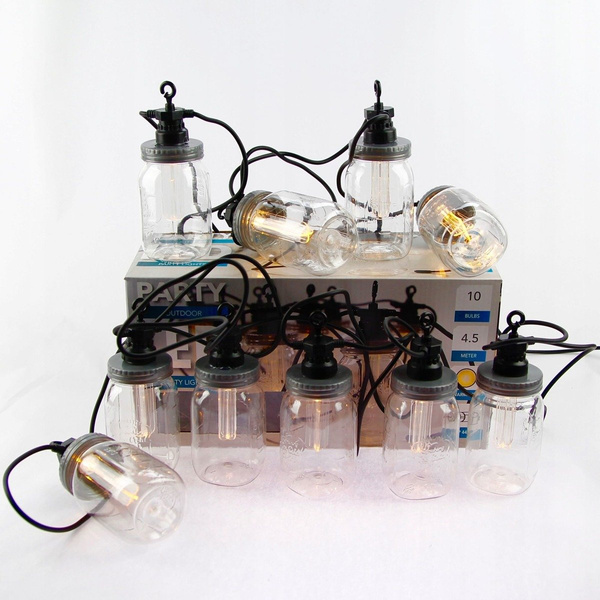 LAMPKI OGRODOWE ŻARÓWKI ŁAŃCUCH LED GIRLANDA 230V