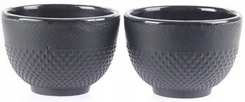 CZARKI ŻELIWNE 2 SZT ZESTAW ŻELIWNY DO HERBATY