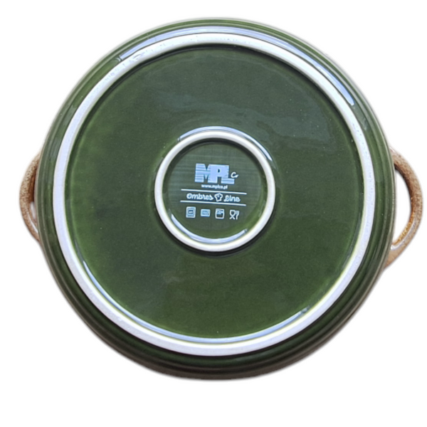 WAZA DO ZUPY GARNEK 2L CERAMICZMY Z POKRYWKĄ DO PIECZENIA CHLEBA 23 cm