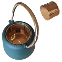 CZAJNIK IMBRYK ŻELIWNY 1L ZAPARZACZ SITKO STALOWE DO HERBATY +4 CZARKI