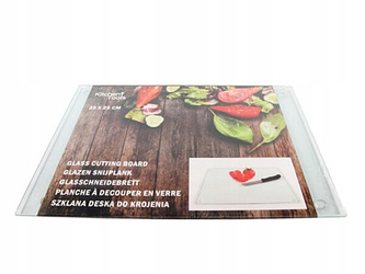 DESKA kuchenna SZKLANA 25x35cm szklana przezroczysta nie gładka a groszkowa